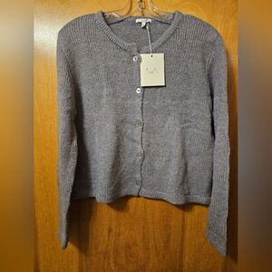Fab Fit Fun NIA Women's Classic Gray Cardigan
